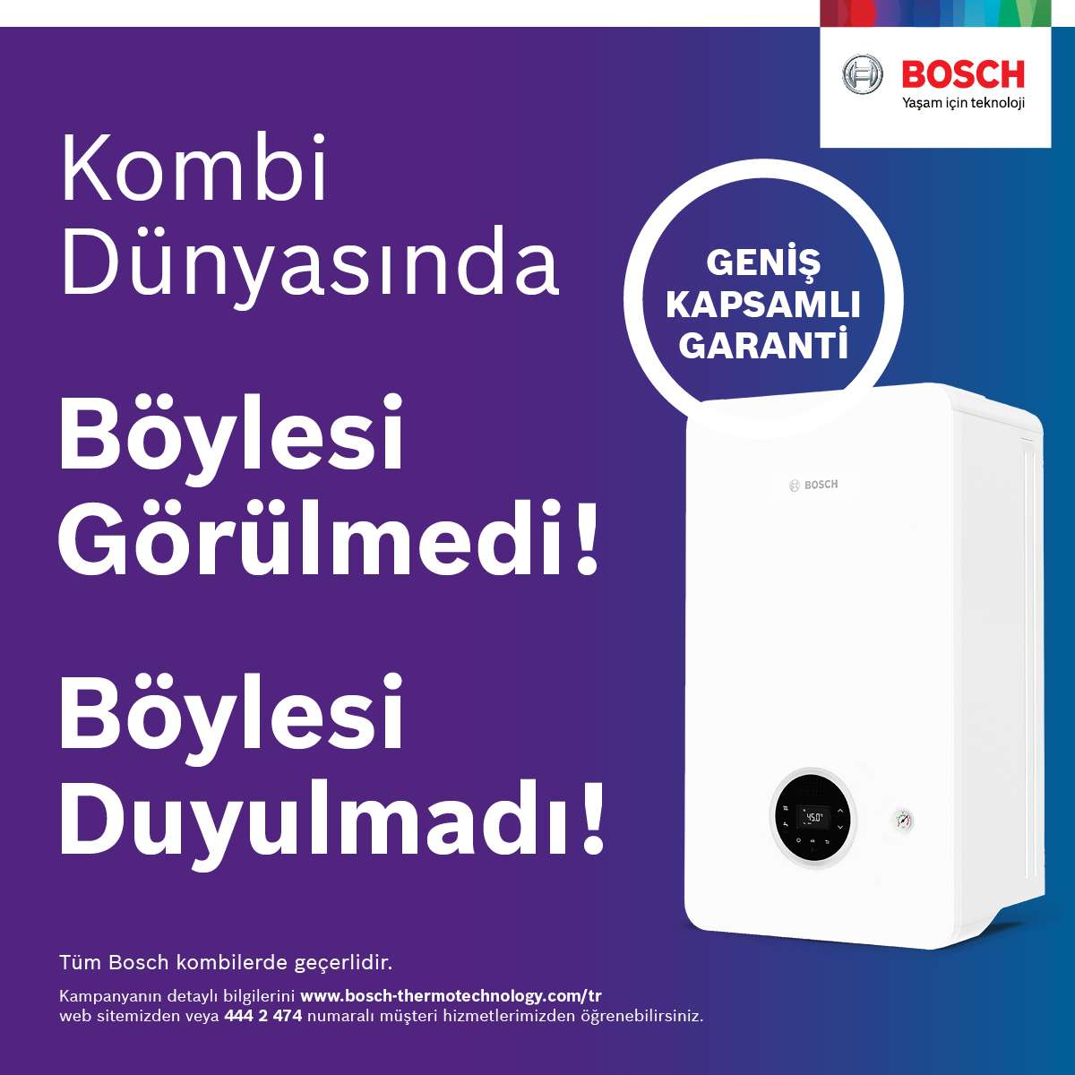 Bosch Termoteknoloji, kombilerde ‘Geniş Kapsamlı Garanti’ kampanyasını uzattı