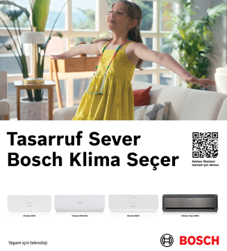 Bosch’tan tasarruf, konfor ve   sessizlik severlere akıllı klimalar