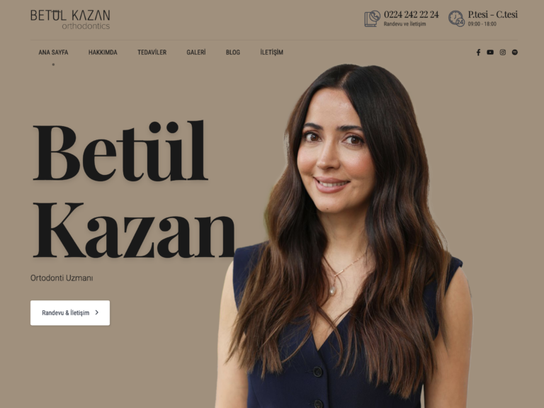 Uzm. Dt. Betül Kazan ile Bursa’da Diş Teli Tedavisi: Estetik ve Sağlıklı Gülüşler