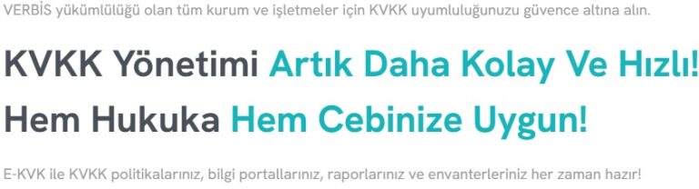 KVKK Cezalarına Takılmayın, VERBİS Kaydınızı Kolayca Yapın!