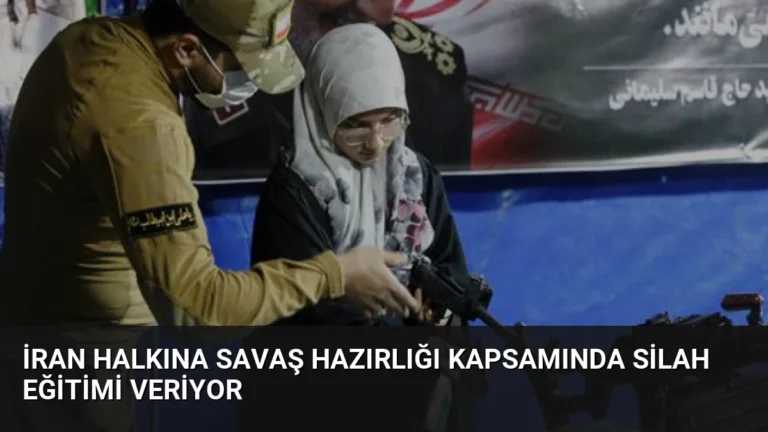 İran Halkına Savaş Hazırlığı Kapsamında Silah Eğitimi Veriyor