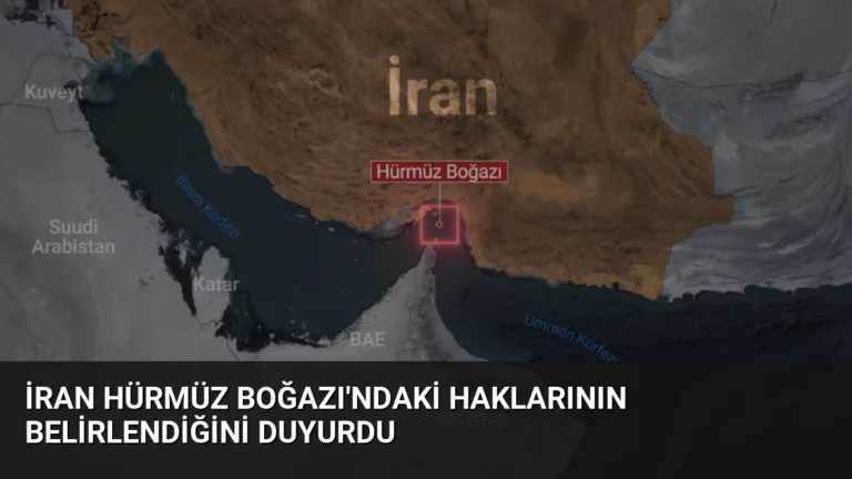 İran Hürmüz Boğazı’ndaki Haklarının Belirlendiğini Duyurdu