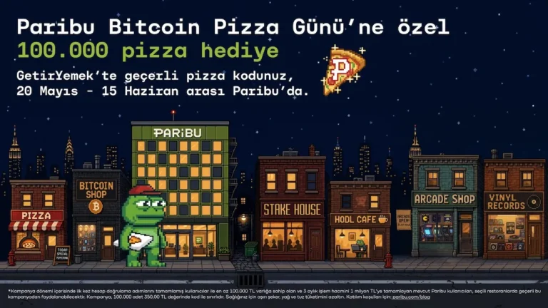 Paribu Bitcoin Pizza Günü’nde, Bitcoin ile yapılan tarihteki ilk alışveriş yeniden canlanıyor