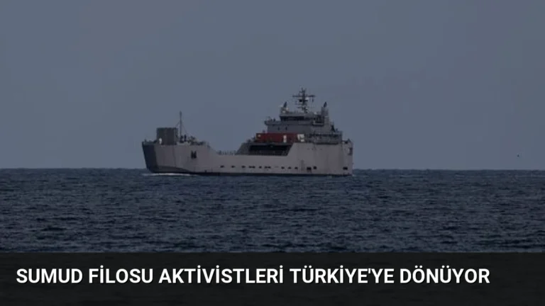 Sumud Filosu Aktivistleri Türkiye’ye Dönüyor