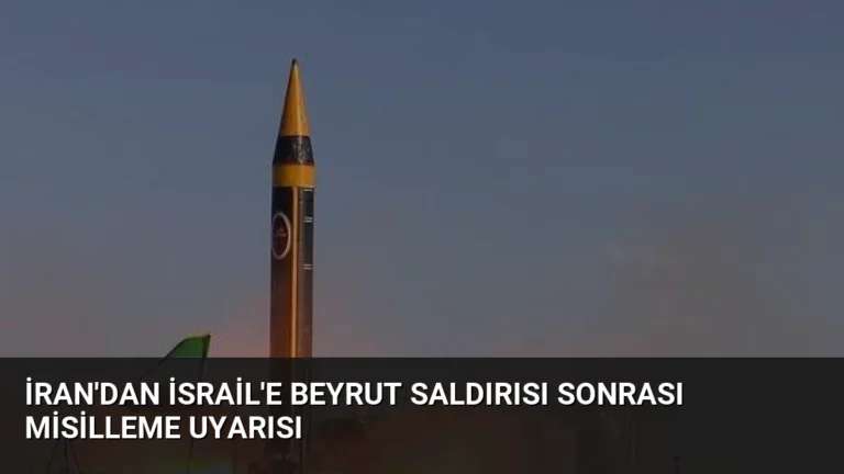İran’dan İsrail’e Beyrut Saldırısı Sonrası Misilleme Uyarısı