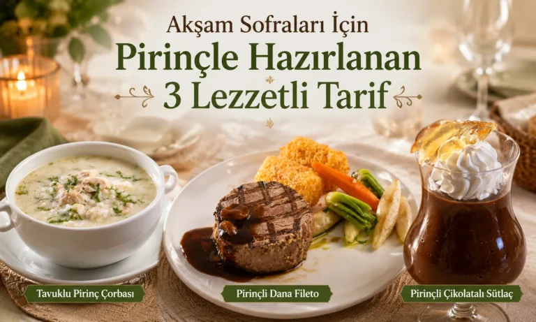Akşam Sofraları İçin Pirinçle Hazırlanan 3 Lezzetli Tarif