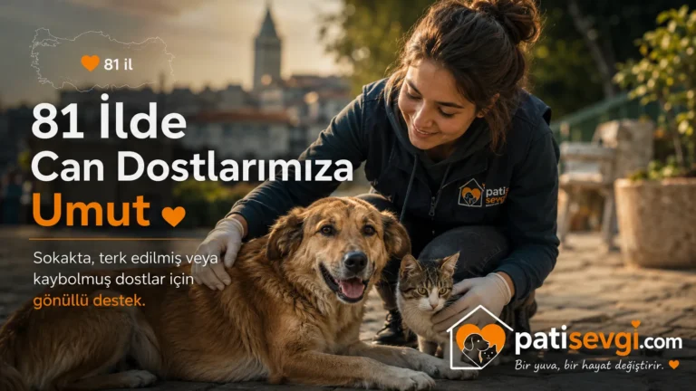 Patisevgi ile Güvenilir ve Ücretsiz Hayvan Sahiplendirme