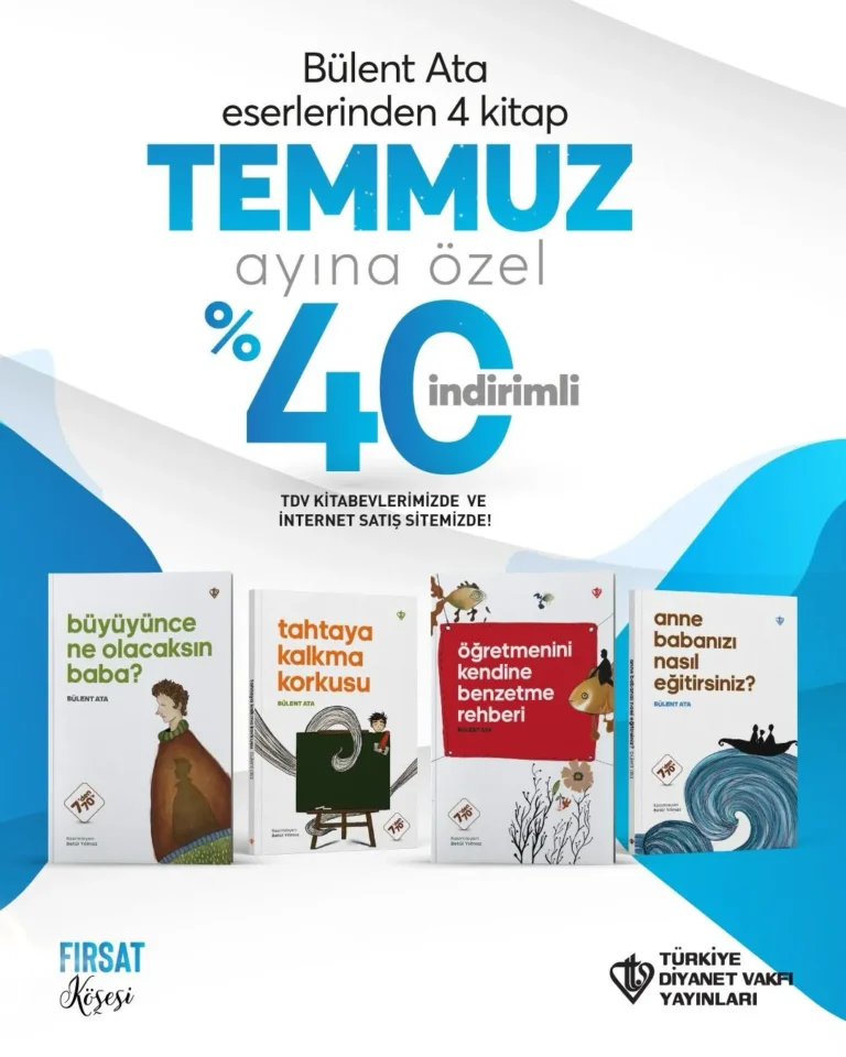 Türkiye Diyanet Vakfı Yayınları’nın Temmuz Ayı Fırsat Köşesinde Bülent Ata Kitapları Var