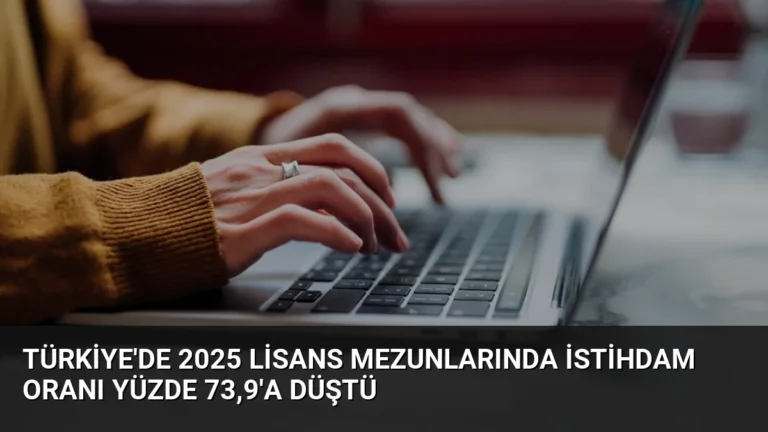 Türkiye’de 2025 Lisans Mezunlarında İstihdam Oranı Yüzde 73,9’a Düştü