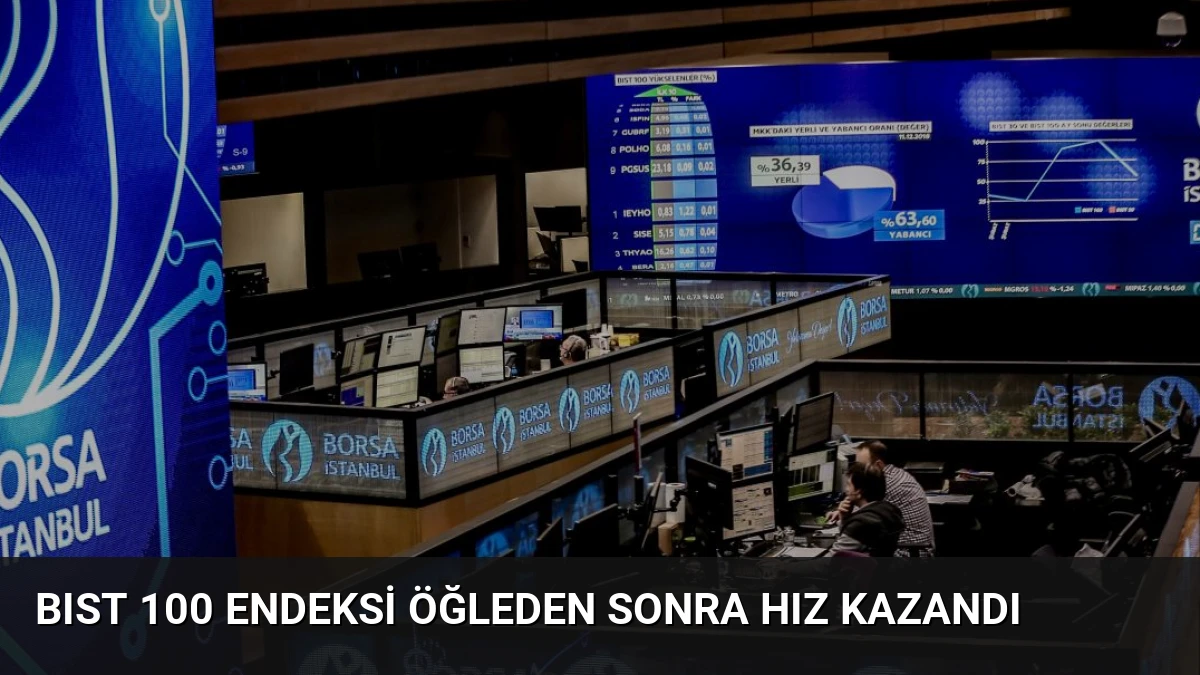 BIST 100 Endeksi Öğleden Sonra Hız Kazandı