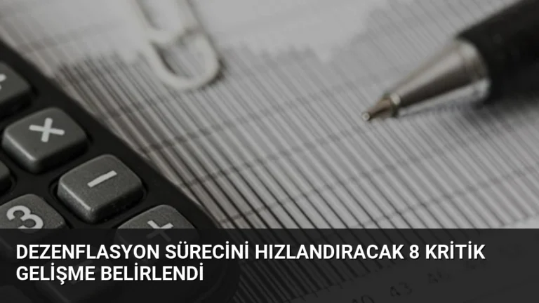 Dezenflasyon Sürecini Hızlandıracak 8 Kritik Gelişme Belirlendi