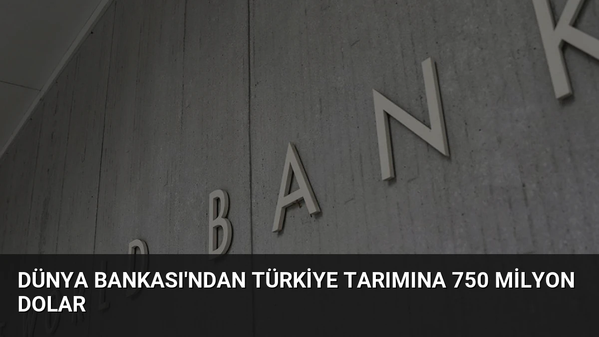 Dünya Bankası’ndan Türkiye Tarımına 750 Milyon Dolar