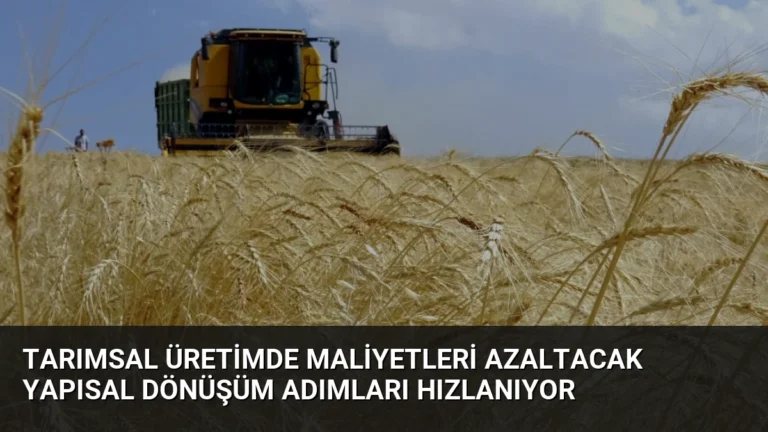 Tarımsal Üretimde Maliyetleri Azaltacak Yapısal Dönüşüm Adımları Hızlanıyor