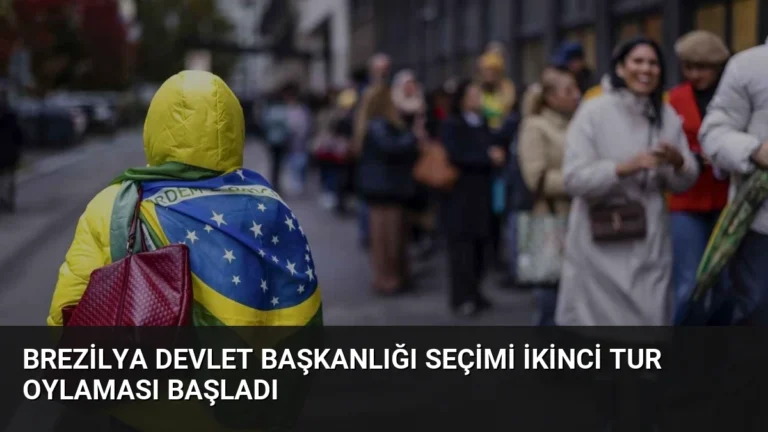 Brezilya Devlet Başkanlığı Seçimi İkinci Tur Oylaması Başladı