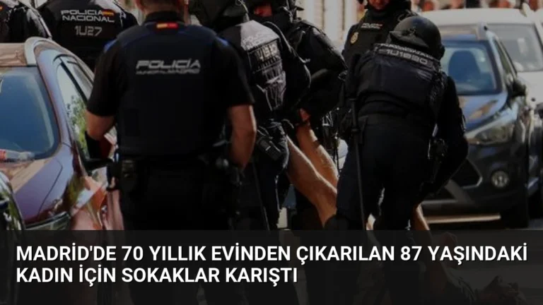 Madrid’de 70 Yıllık Evinden Çıkarılan 87 Yaşındaki Kadın İçin Sokaklar Karıştı