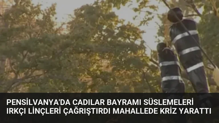 Pensilvanya’da Cadılar Bayramı Süslemeleri Irkçı Linçleri Çağrıştırdı Mahallede Kriz Yarattı